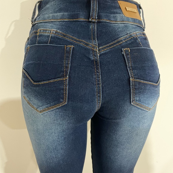 new Diva Star Colombian designed stretch high waist push up skinny jeans - Picture 2 of 4